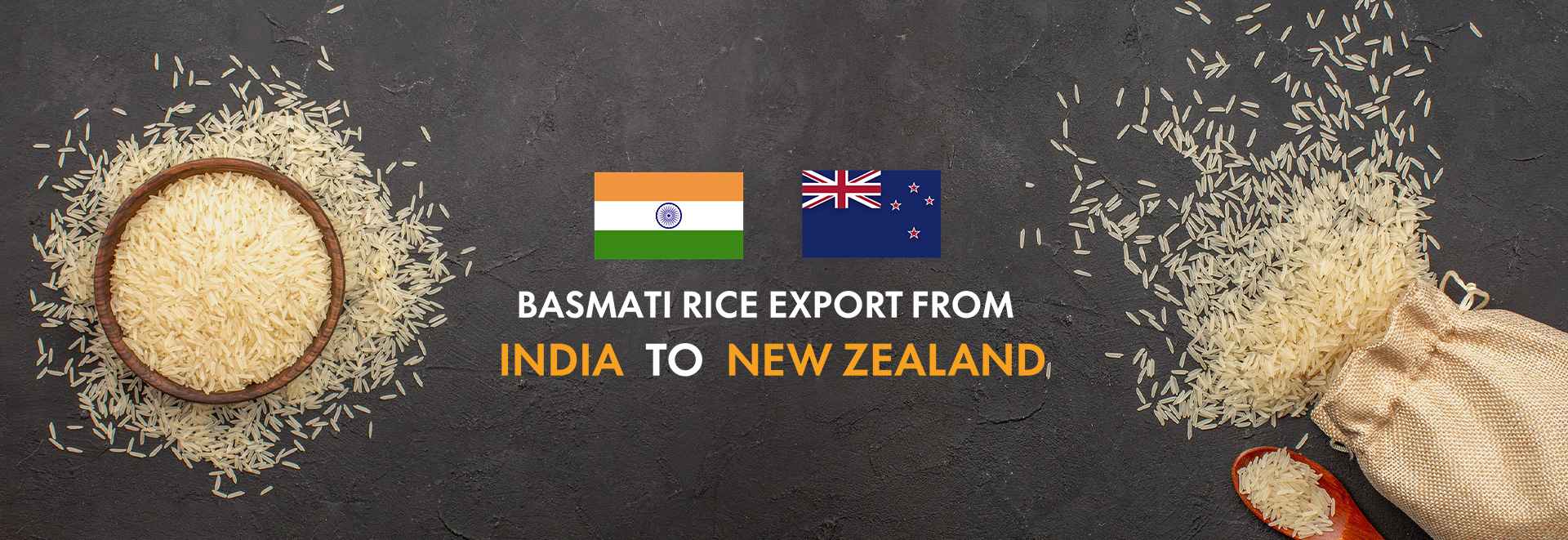 Basmati Rice Export from India to New Zealand