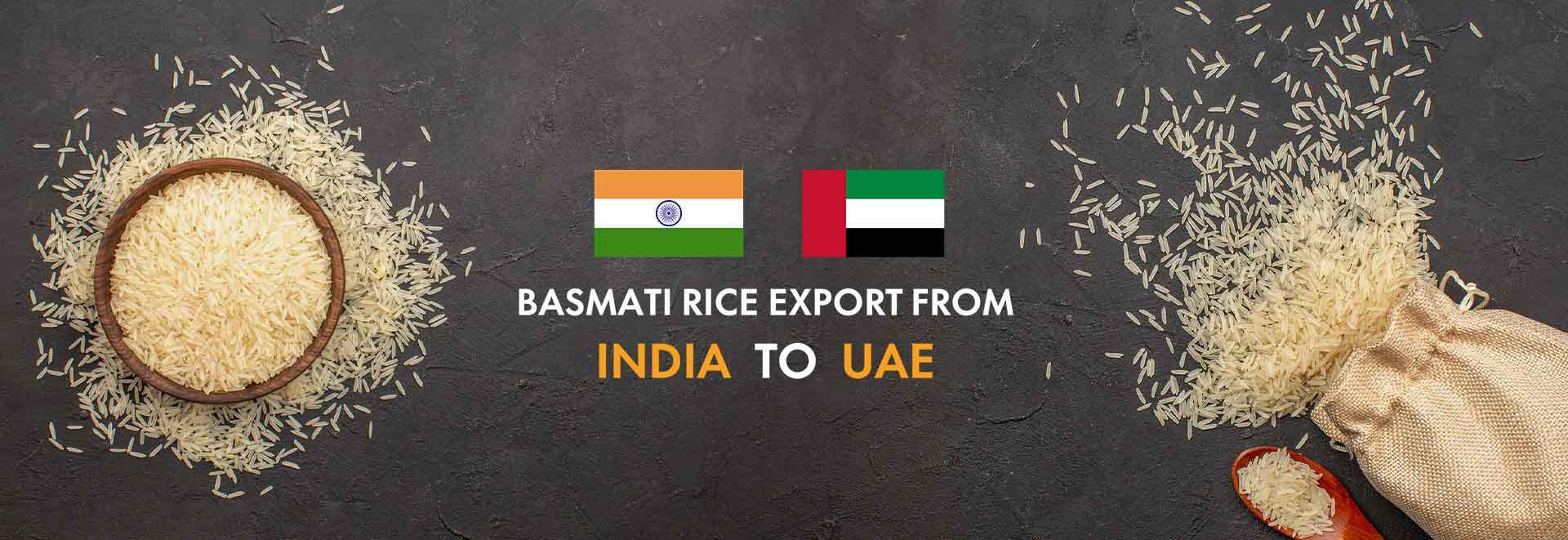 Basmati rice export from India to UAE