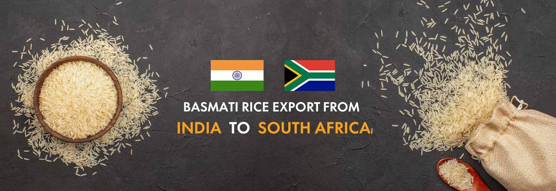 Basmati rice export from India to South Africa