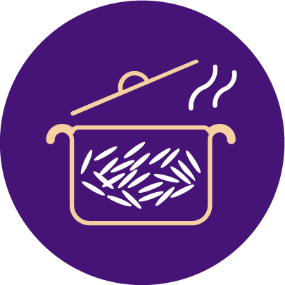 Fluffy after cooking